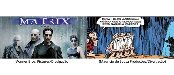 Ensinando Mito da Caverna através de Filme e História em Quadrinhos: Matrix e Turma da Mônica
