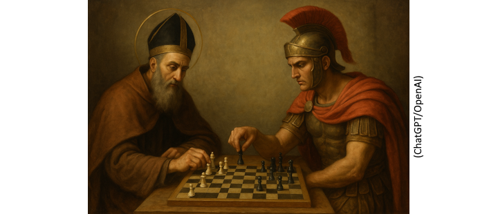 Ensinando a Política de Santo Agostinho através de Jogo: Xadrez